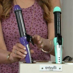 Illustra Beauty Curlique 2 In 1 Styling Iron available in 2 colors